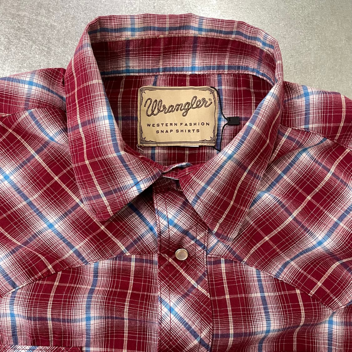 Wrangler 랭글러 체크 웨스턴 반팔 셔츠 상품이미지6