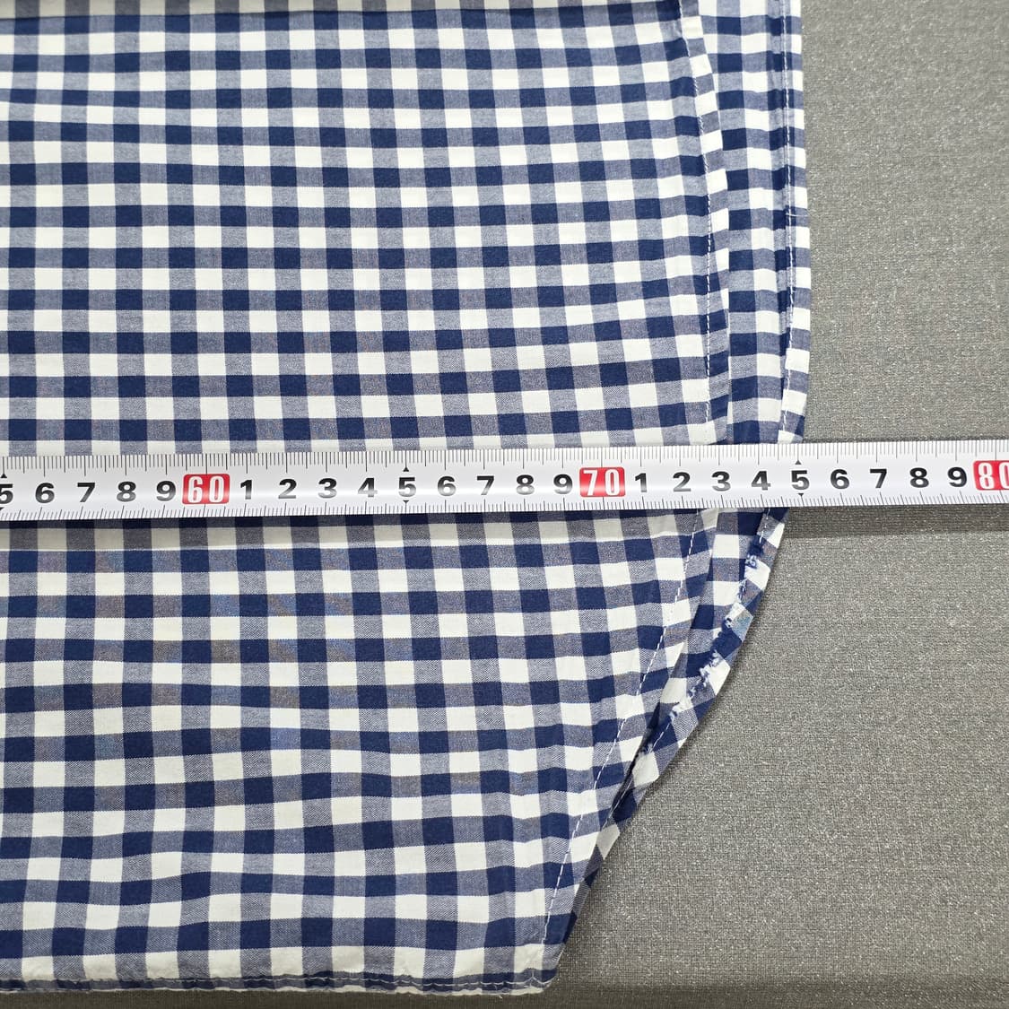 L 105) GAP 갭 깅엄체크 셔츠 네이비 블루 상품이미지7