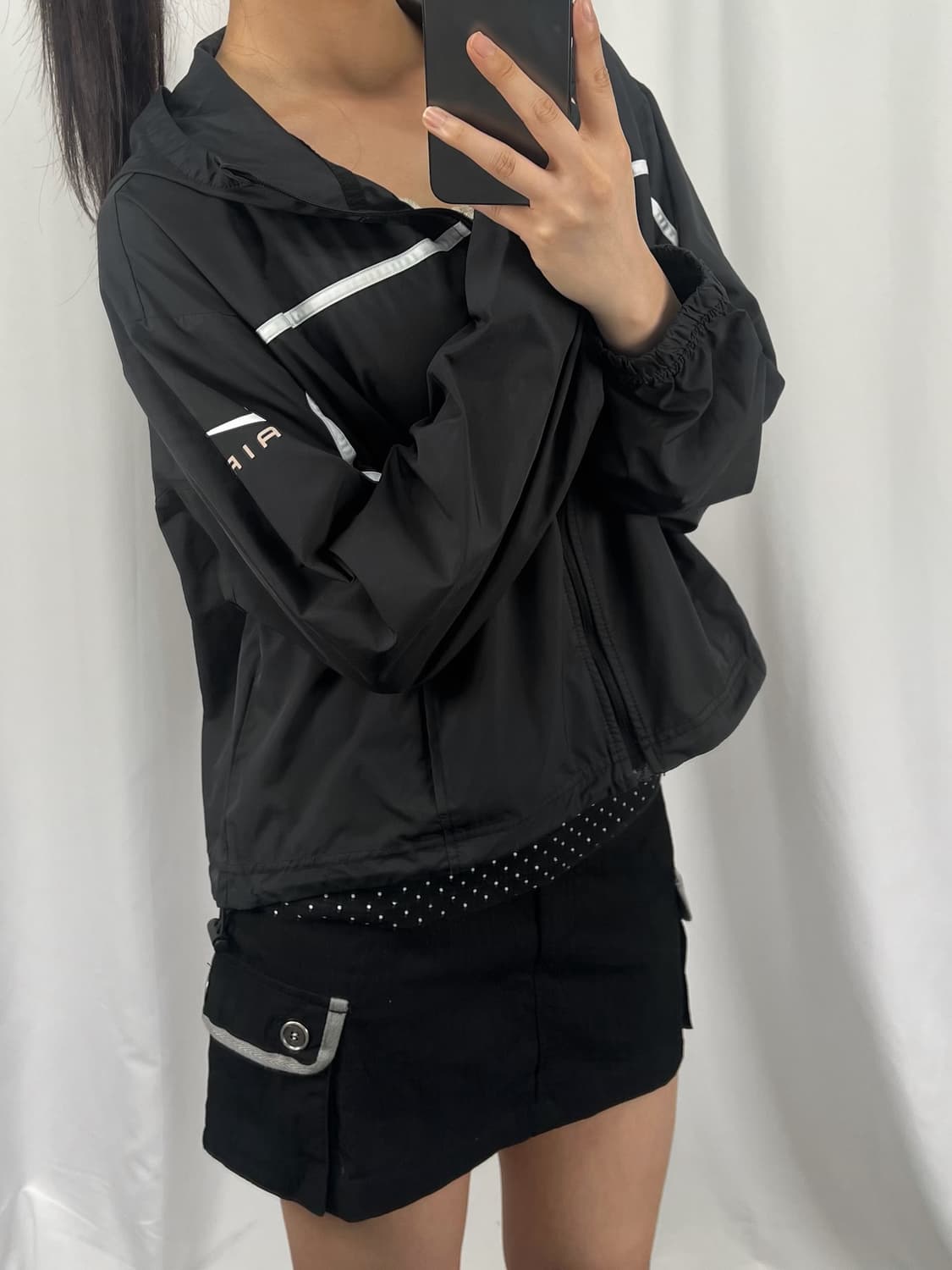 나이키 에어 여성 블랙 바람막이 상품이미지2