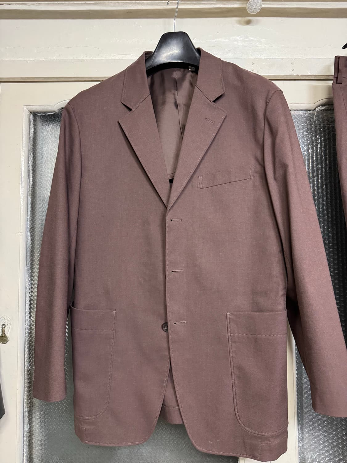 uniqlo U 릴렉스드 테일러드 브라운 셋업 M, 76 상품이미지1