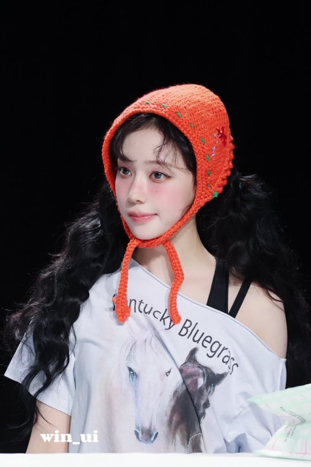 윈터, 백지헌 착용) 스컬프터 쉐리프 컷아웃 티 미스티블루 상품이미지3