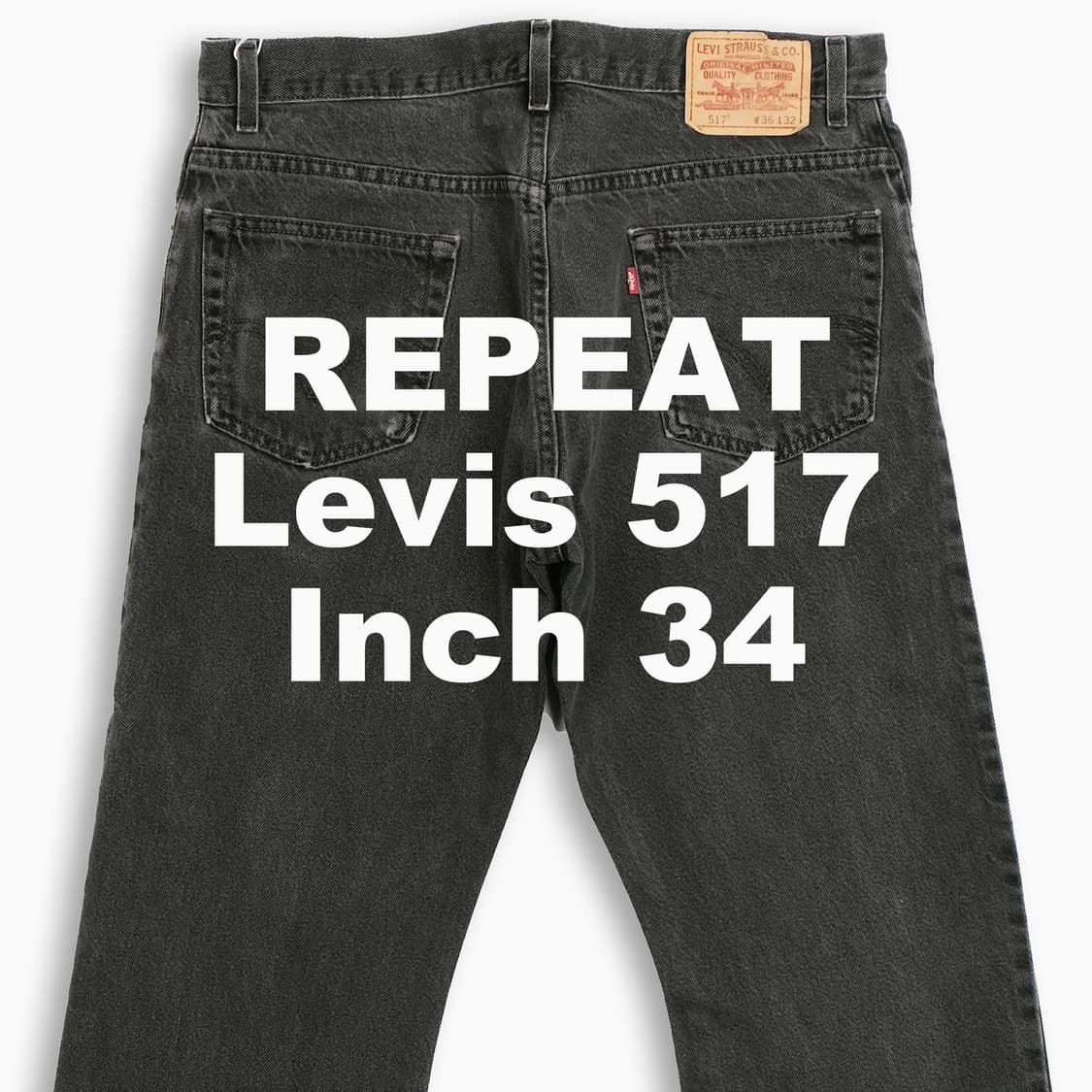 빈티지 리바이스 517 흑청 블랙진 34 인치 LV51736185 상품이미지1