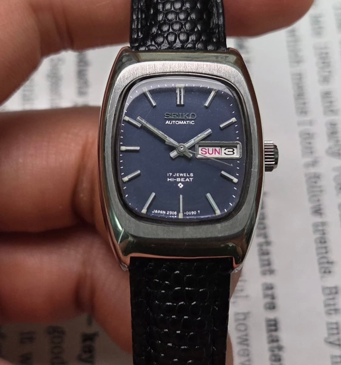 레어] 빈티지 세이코 하이비트 오리지널 블루청판 데이데이트 여성용 
 상품이미지2