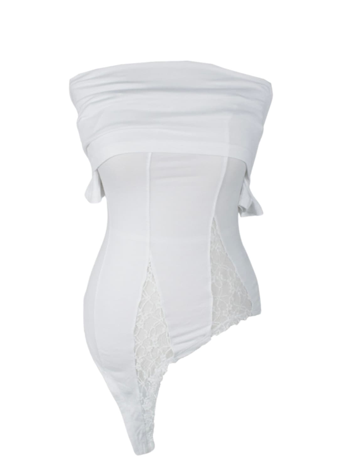 Me愛 - Pure lace off-shoulder T (WHITE) 상품이미지1