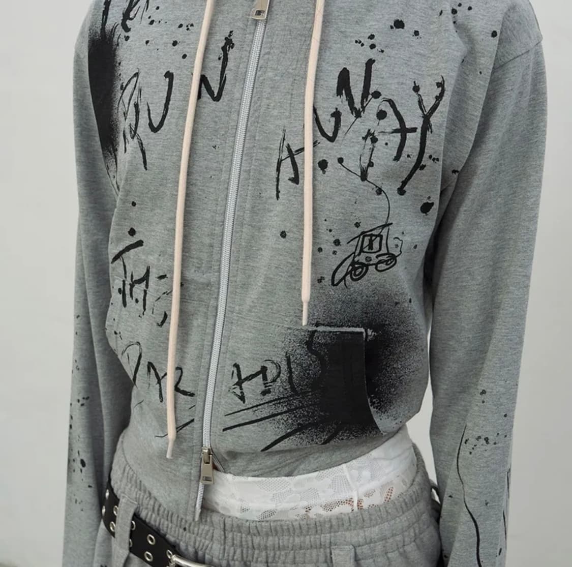 LCDC 프린트 후드집업, 버뮤다팬츠 세트  상품이미지5