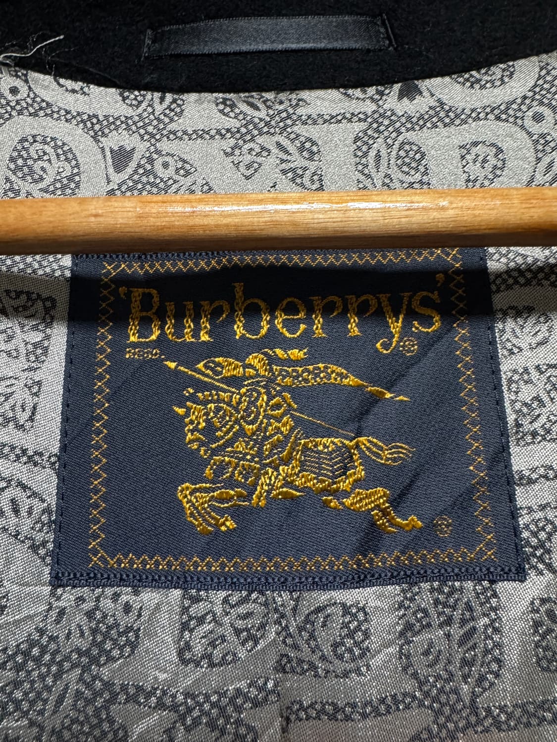 정품 올드 버버리 캐시미어 100 발마칸 코트 상품이미지7