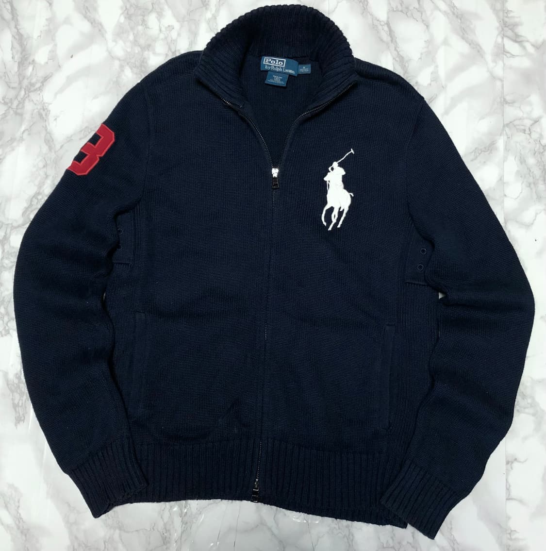 폴로 랄프로렌 빅포니 희귀 대장 니트 가디건 자켓 상품이미지1