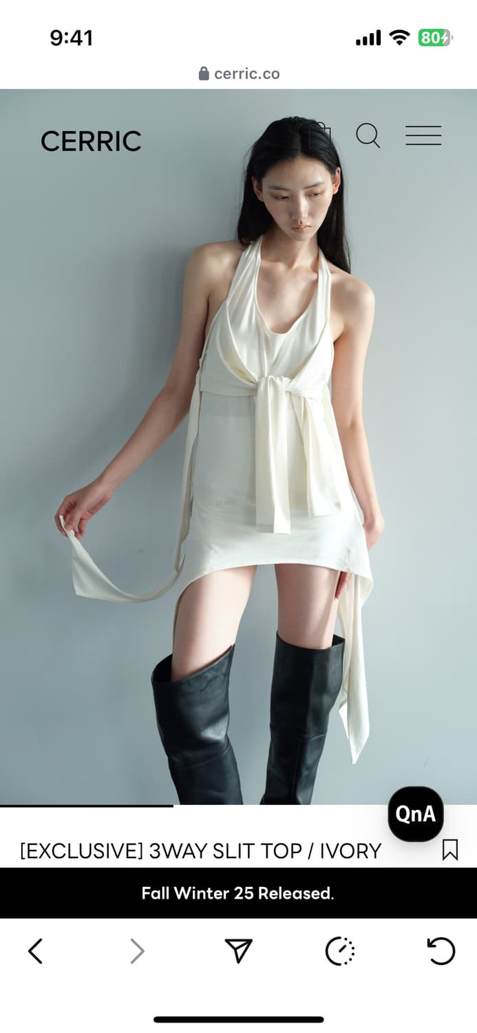 세릭 cerric 3way slit top 쓰리웨이 슬릿탑 상품이미지5