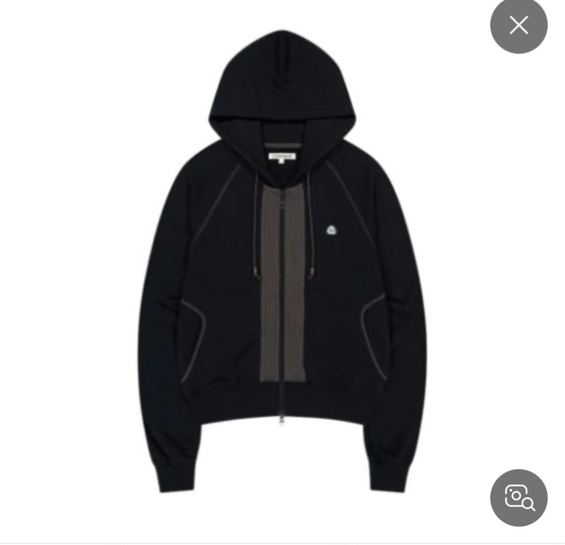 coyseio 퍼커링 후드집업 블랙 2사이즈 상품이미지1