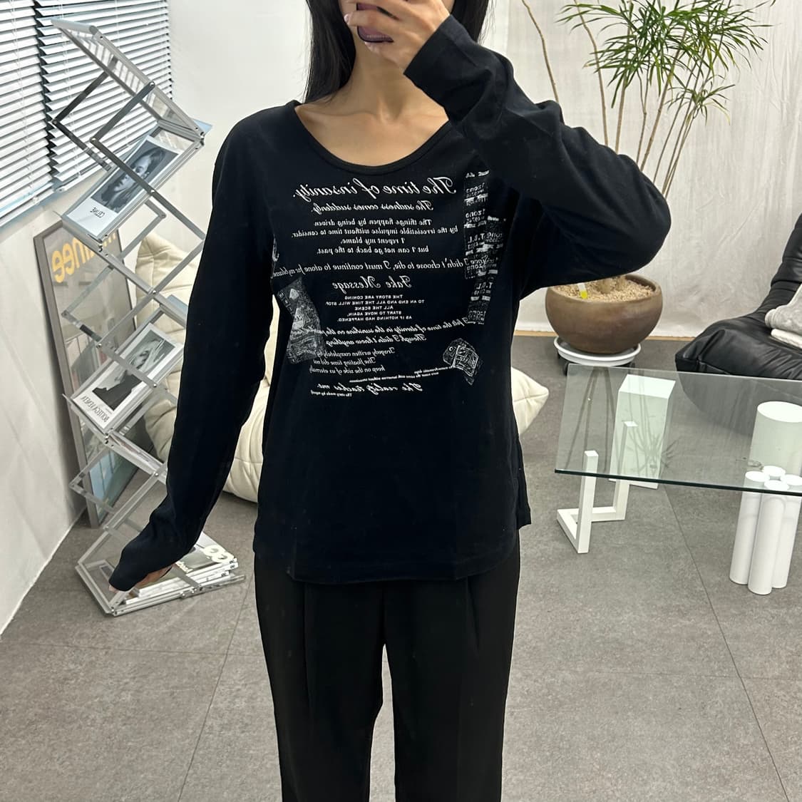 남녀공용 사이즈 긴팔티셔츠 상품이미지3