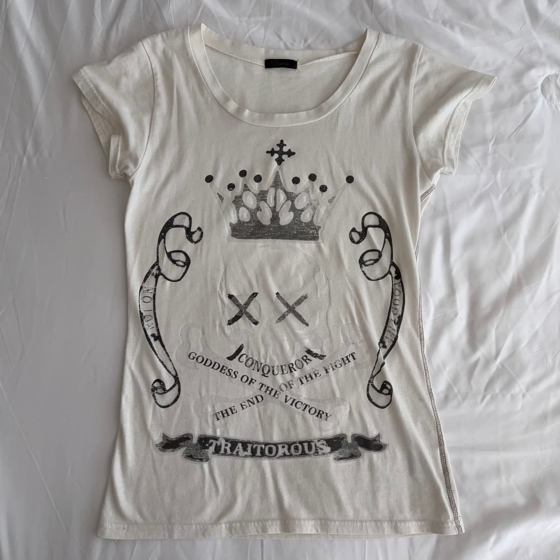 japanese vtg 스컬 슬림핏 반팔 상품이미지1