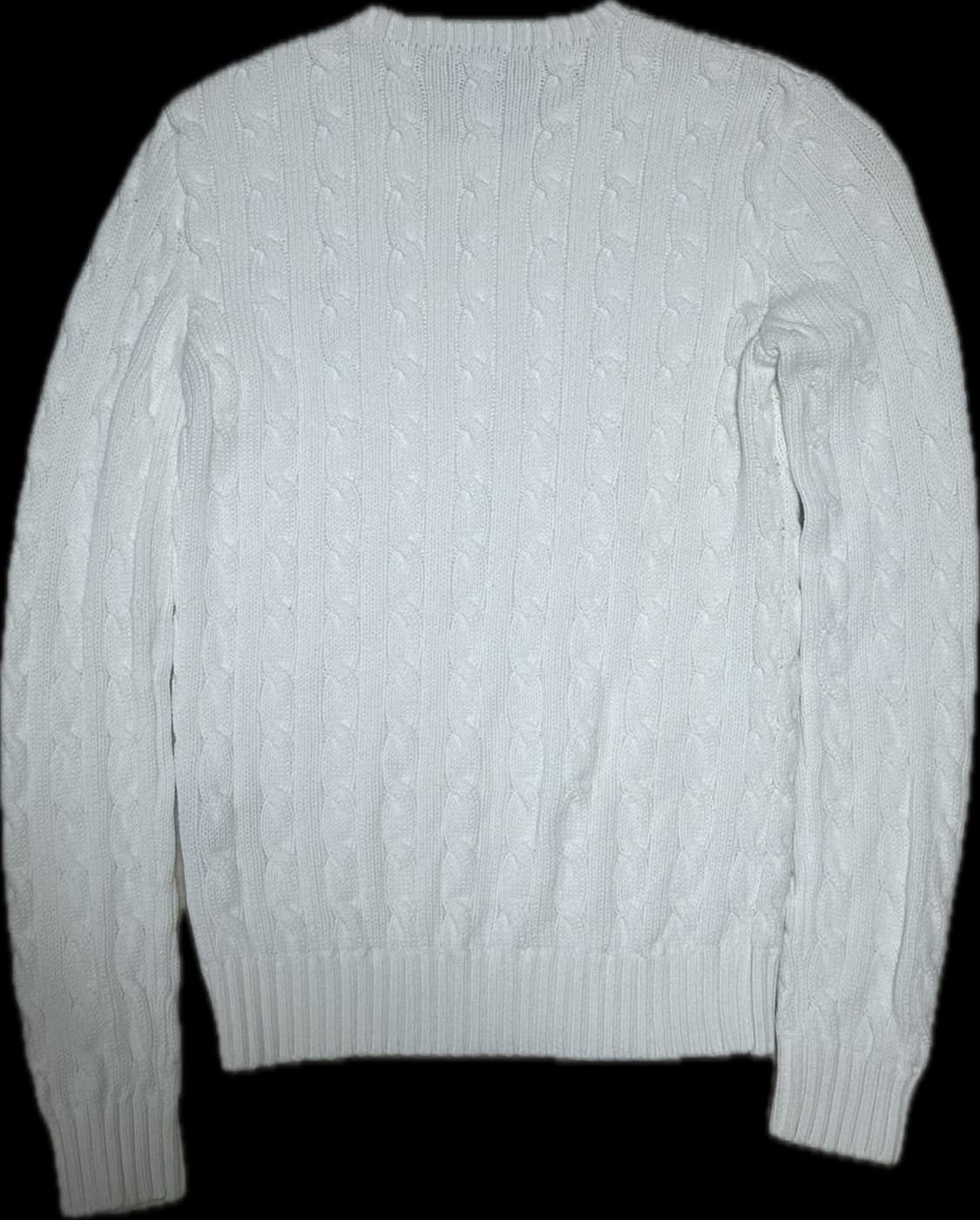 폴로 화이트 꽈배기 니트 상품이미지2