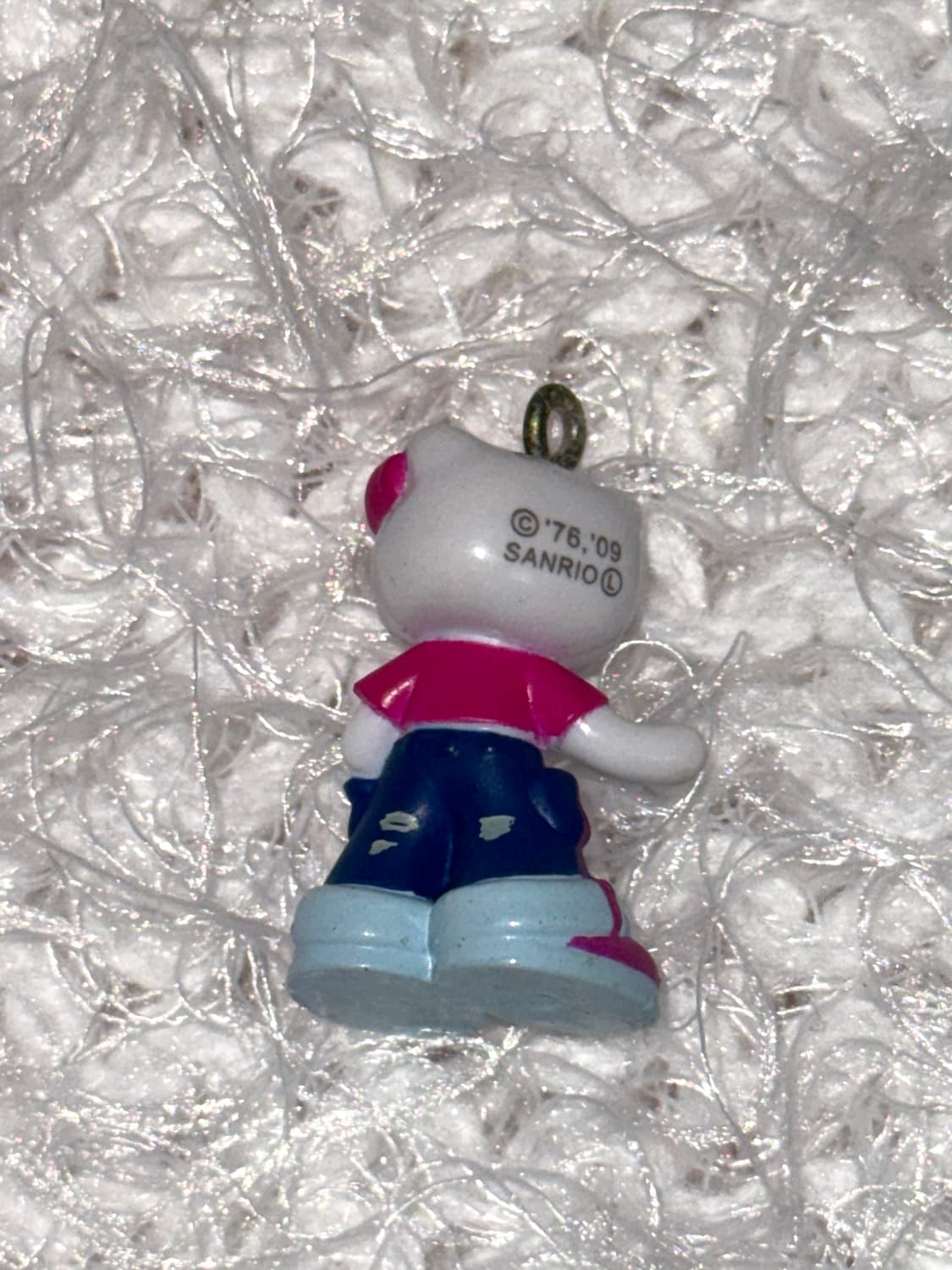 빈티지) 고전 키티 스트랩 왕발키티 챰 알맹이 상품이미지2