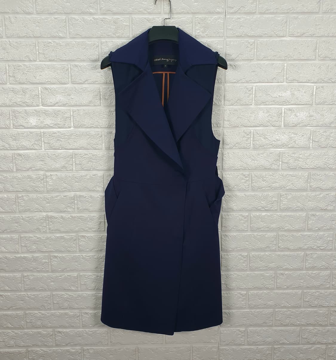 [55]오브제 트렌치형 원피스 코트 상품이미지5