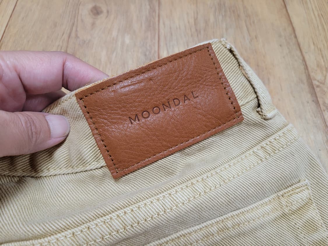 문달(MOONDAL) 다잉 핀턱 데님팬츠 55 새상품 상품이미지8