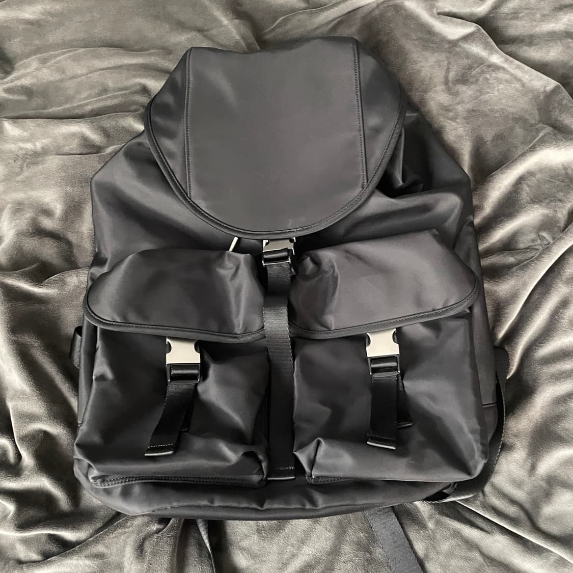 하아카이브 2포켓 나일론 카고 럭색 백팩 상품이미지1