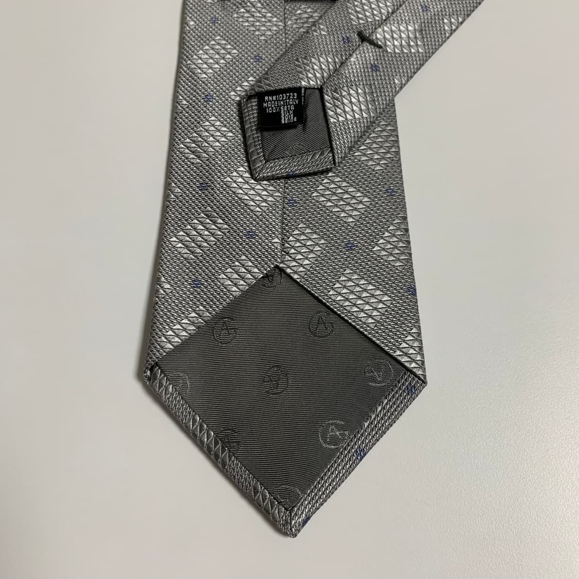 조르지오 아르마니(ARMANI) 기하학적패턴 명품넥타이 정장패션 A+등급 상품이미지6