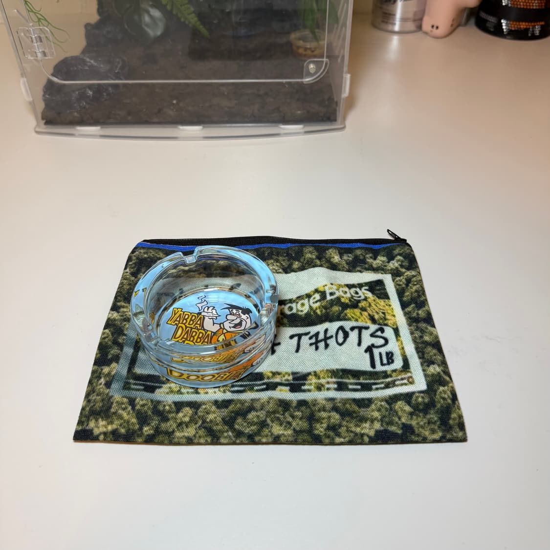 고인돌 가족 플린스톤 패러디 애쉬트레이 재떨이 상품이미지2