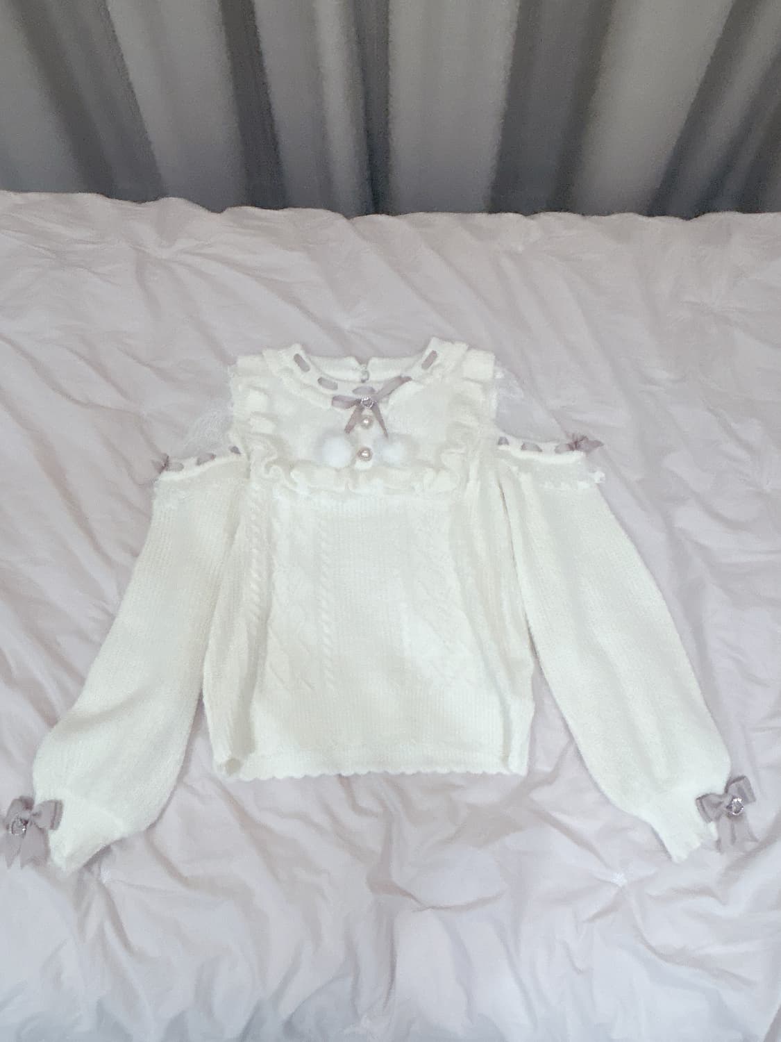 리즈리사 요크 폼폼니트 상품이미지2