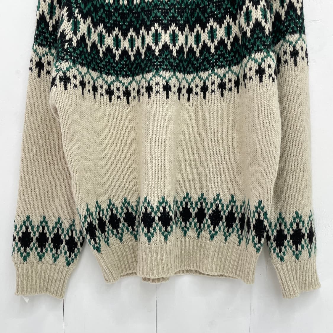 앳코너(AT CORNER) 페어아일 패턴 라운드넥 니트 스웨터 상품이미지5