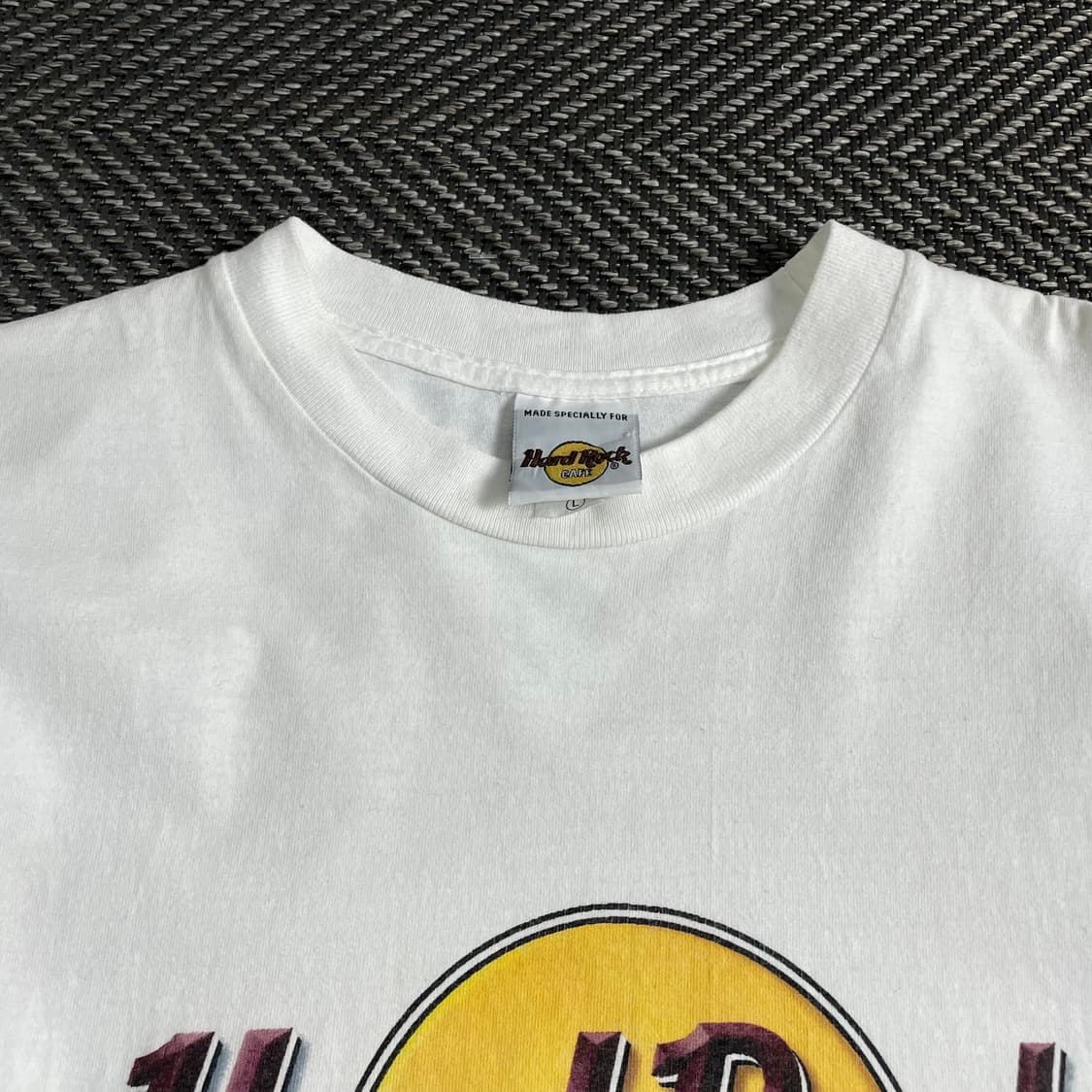 00s 하드락카페 프린팅 화이트 반팔 티셔츠y 3788 상품이미지7