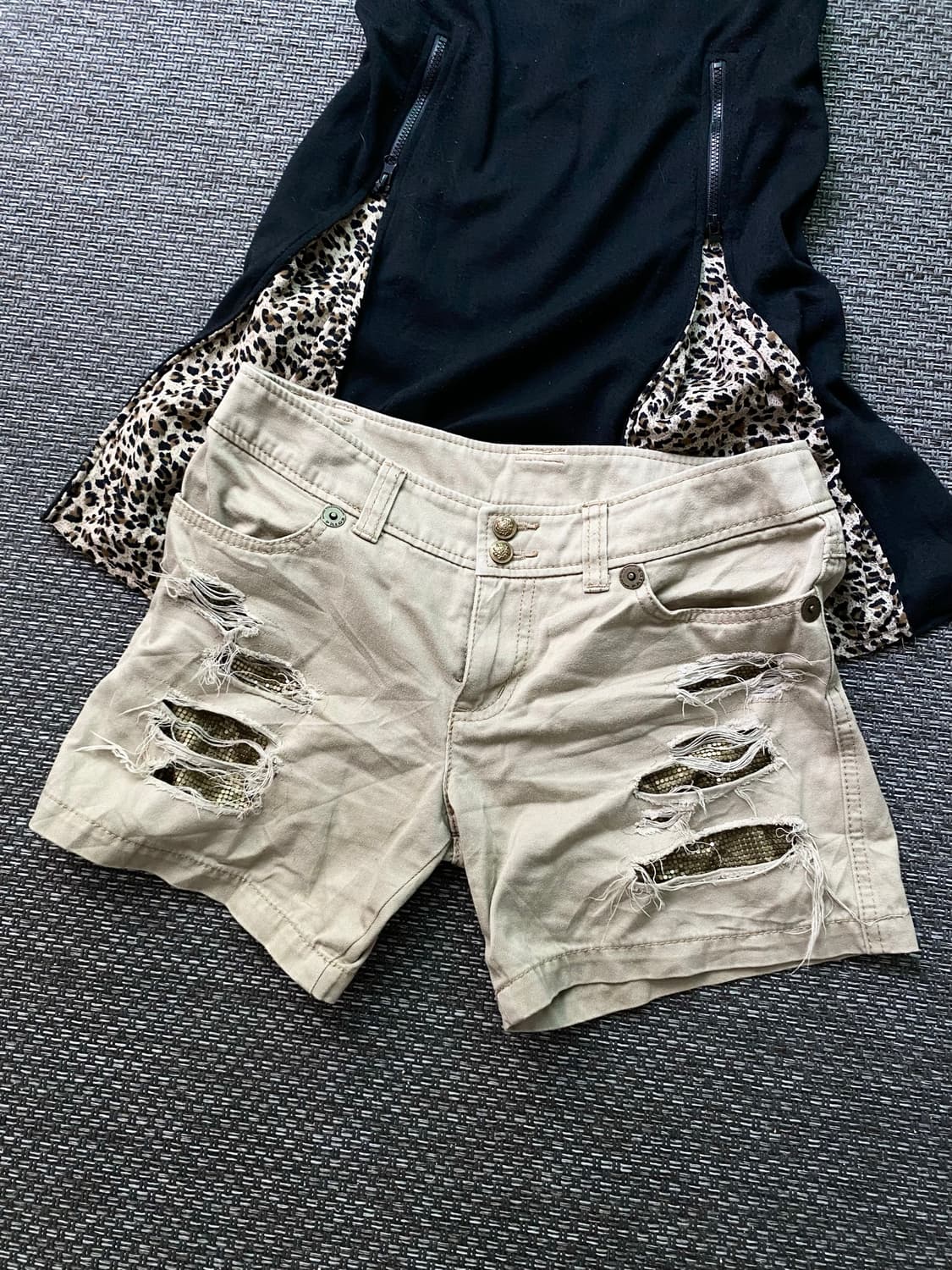 Y2K Mood Damaged Detail Short Pants 상품이미지2