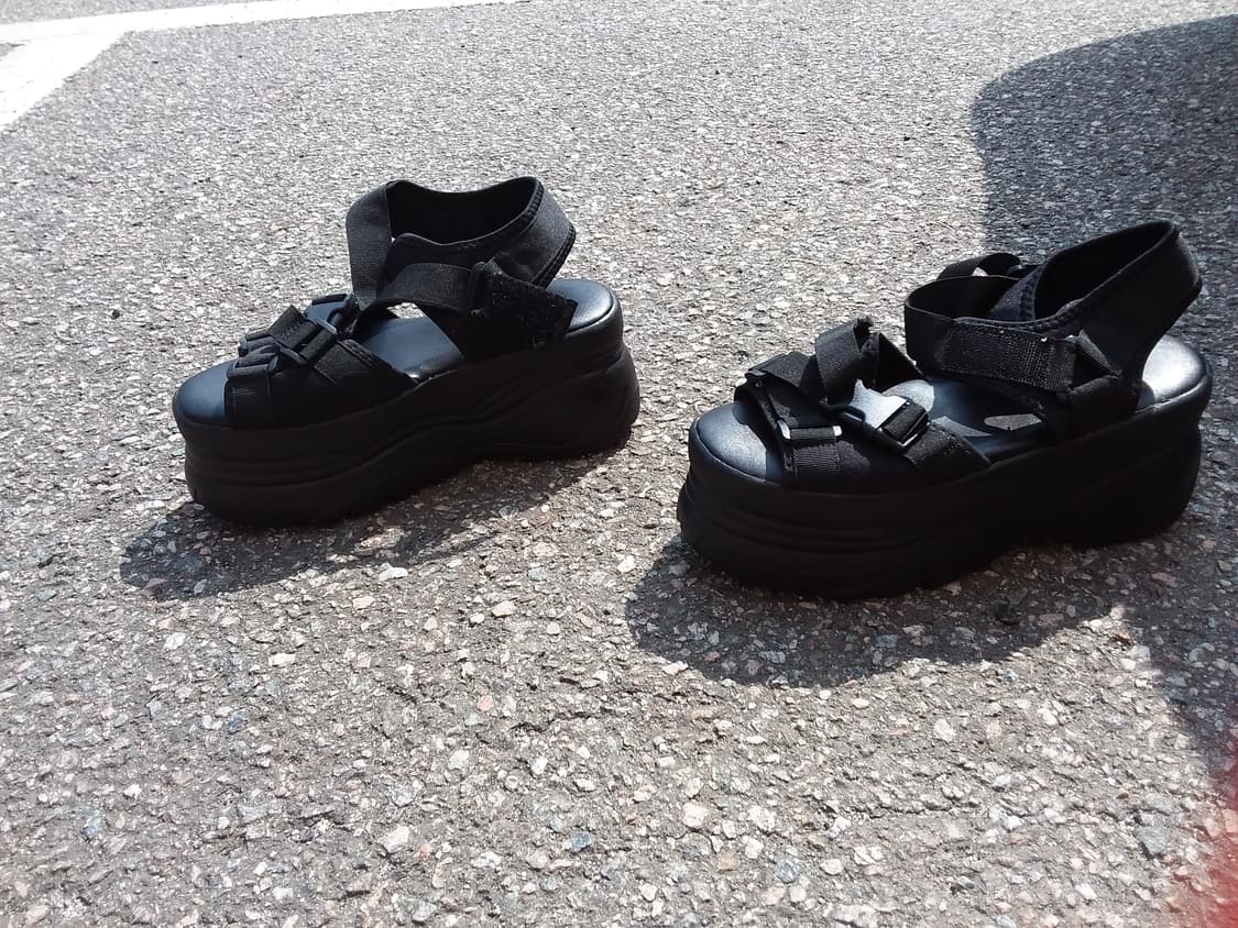 블랙 플랫폼 샌들 250 상품이미지5