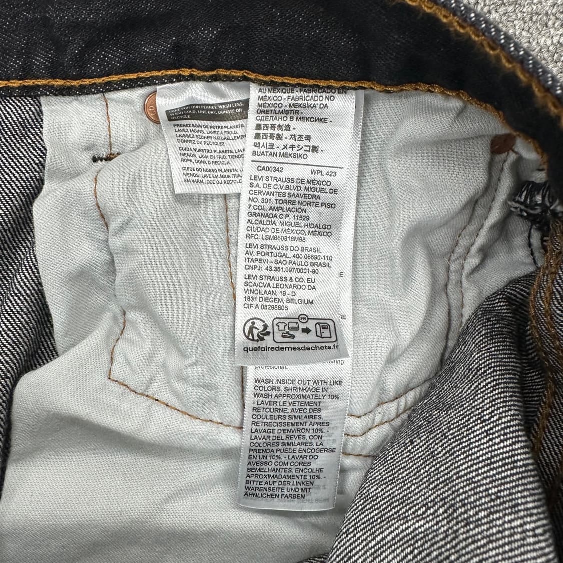 리바이스 501 흑청 데님 상품이미지4