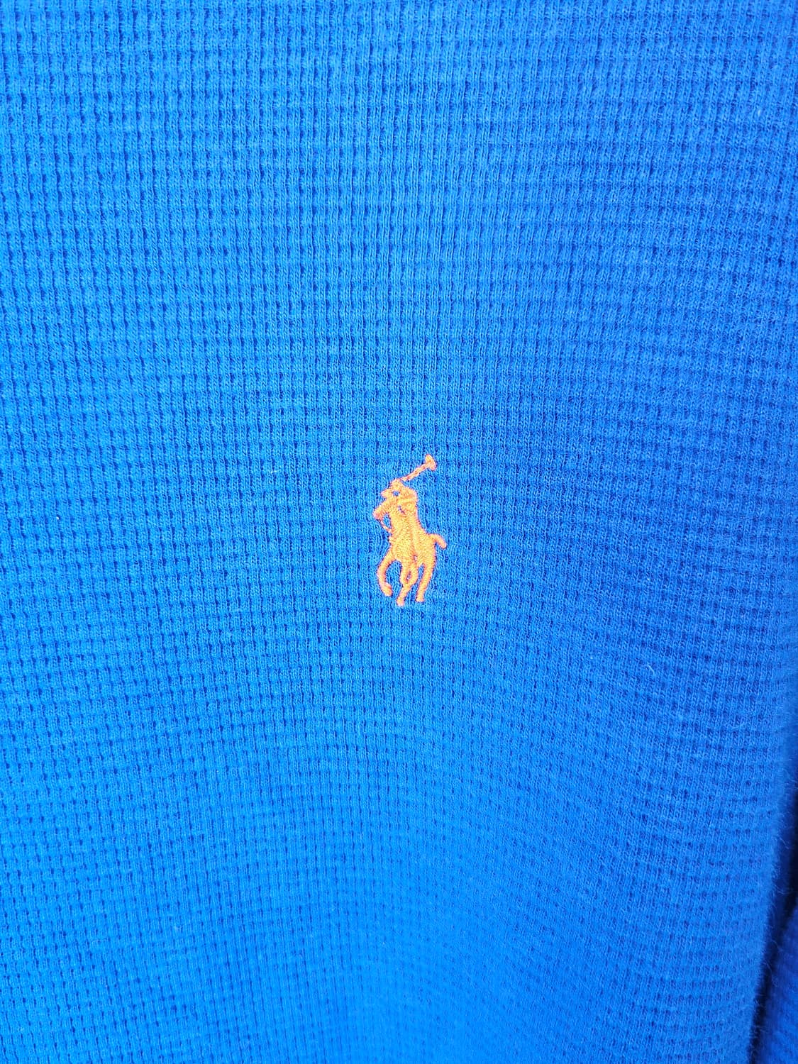 폴로 랄프로렌 신형 와플니트 블루 긴팔 티셔츠 롱슬리브 L 상품이미지3