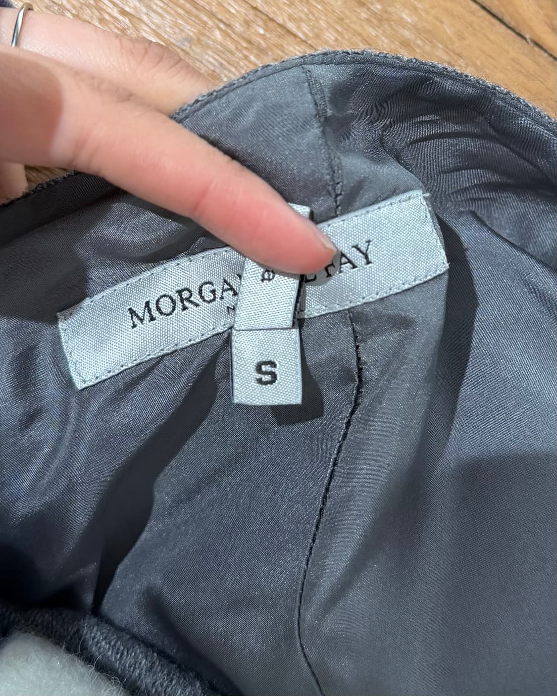 모르간 르 페이 그레이 드레이프 롱 스커트 상품이미지8