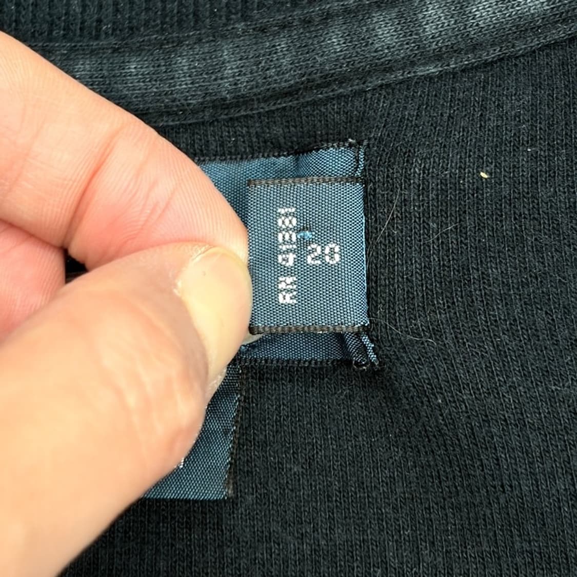 POLO 블랙 반집업 니트 맨투맨 L 상품이미지5