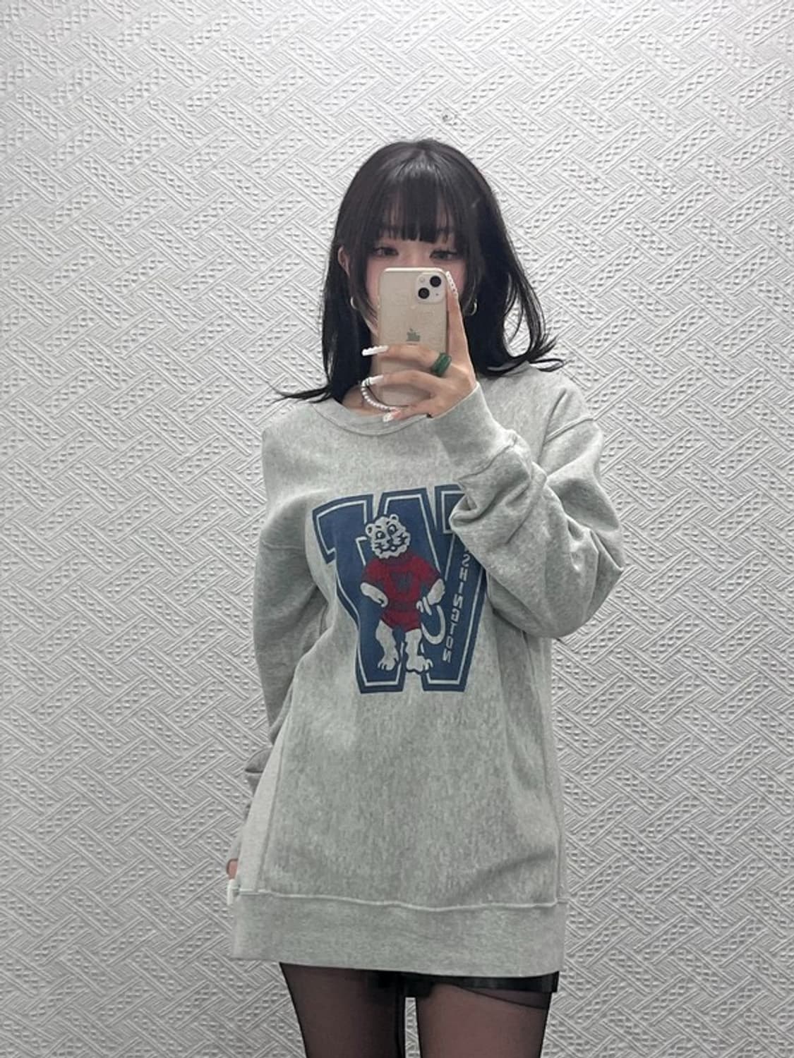 챔피온 리버스위브 올드스쿨 키치 빅프린팅 맨투맨 L C10828 상품이미지1