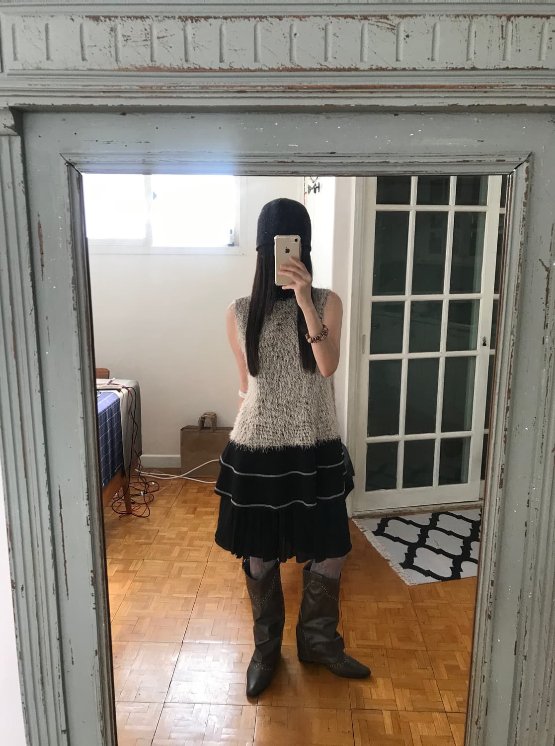 vintage fur sleeveless 상품이미지2