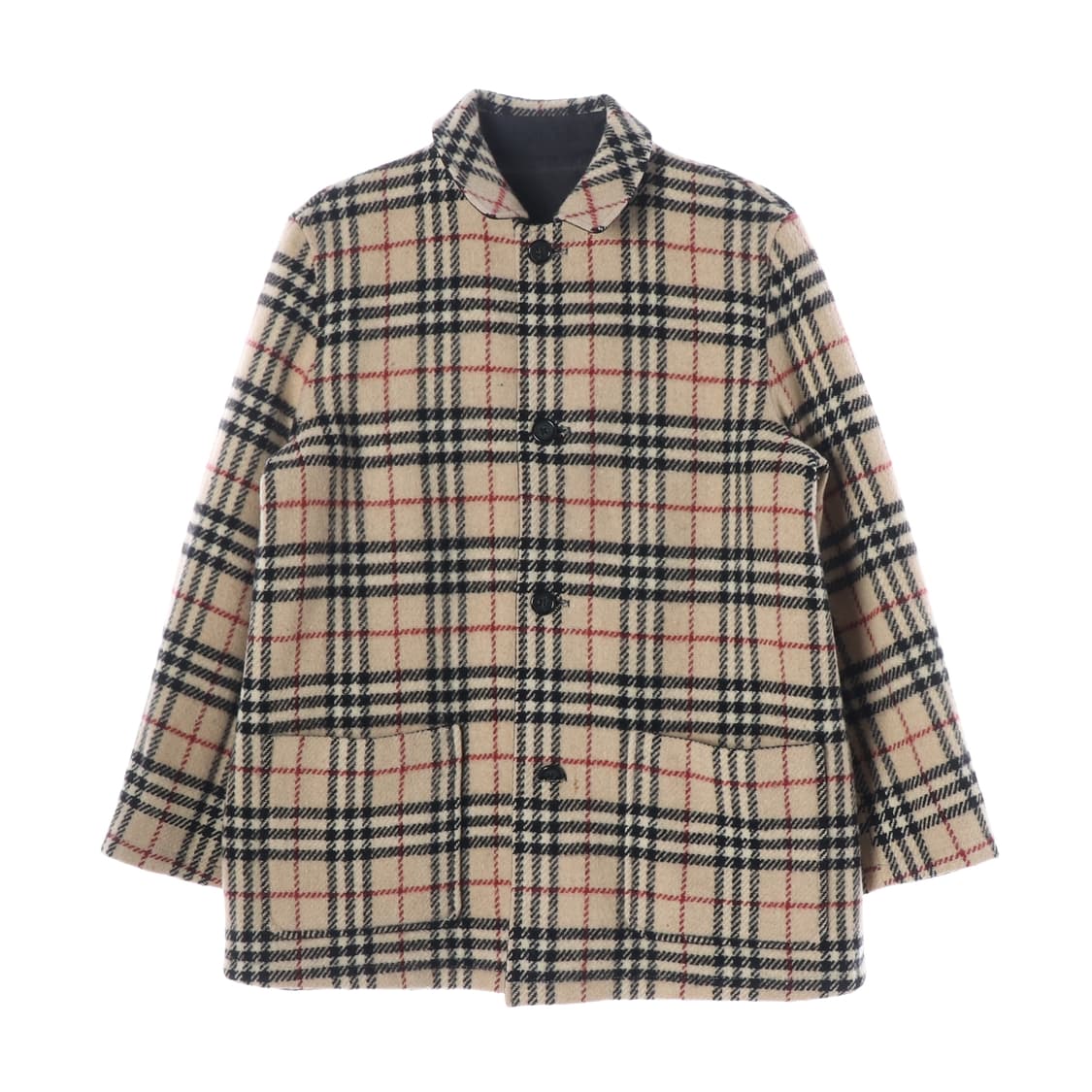 버버리 노바 체크 리버서블 점퍼 울 100% 코트 상품이미지3