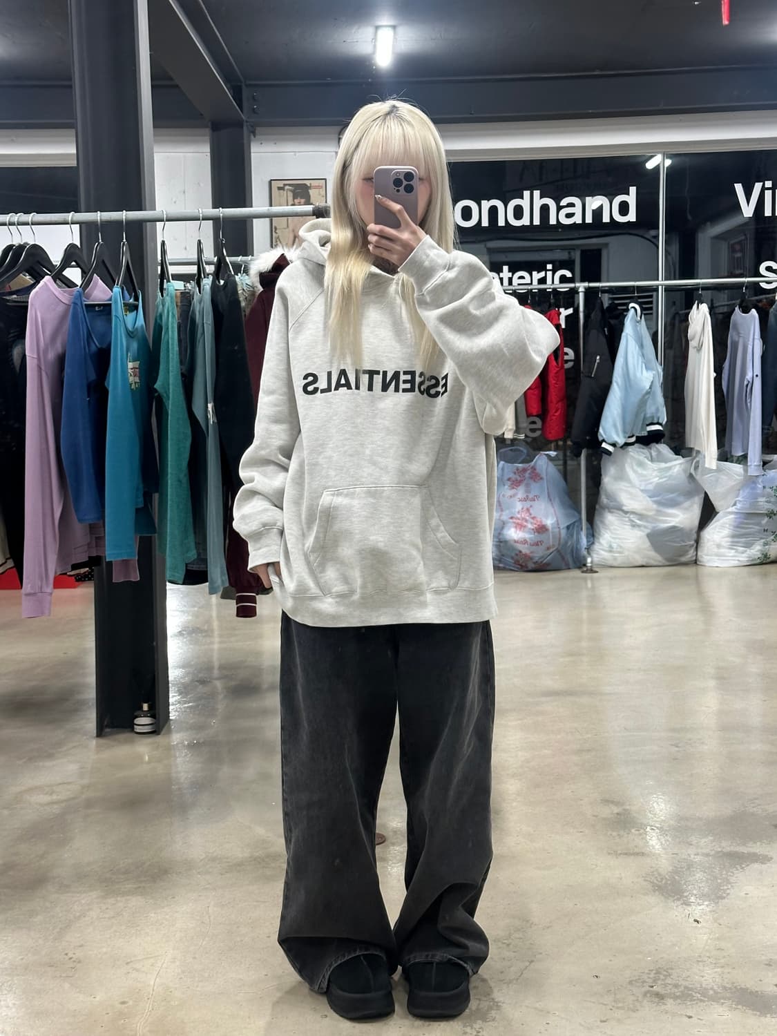 에센셜 피어오브갓 후드티 상품이미지2