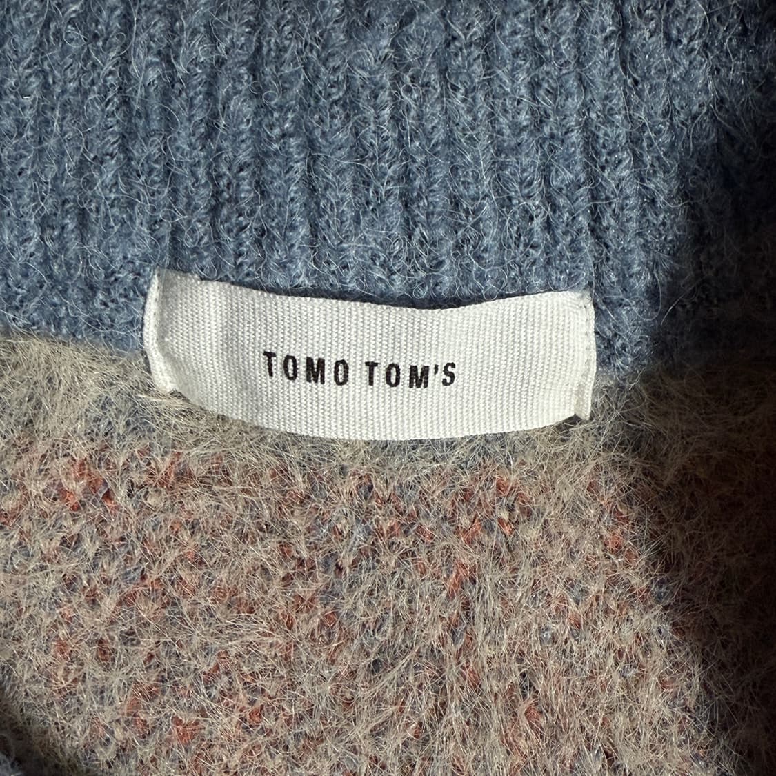 빈티지 패턴 니트 블루 상품이미지4