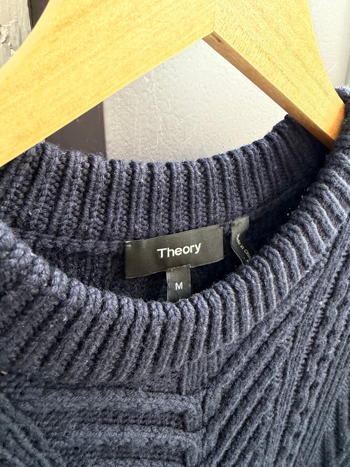 M/ 띠어리 빗살 울 스웨터 니트 상품이미지5