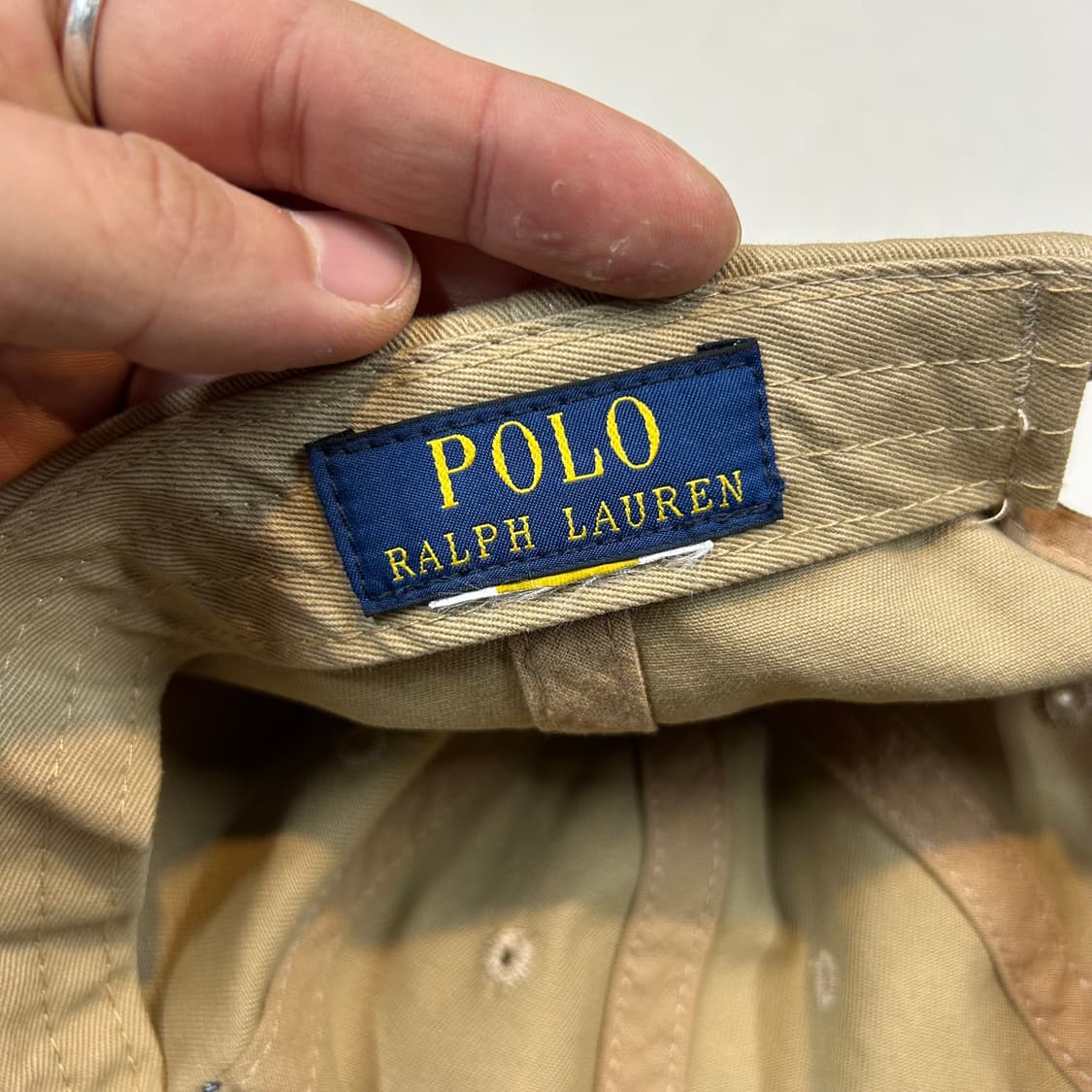 폴로 랄프로렌 아이코닉 치노 볼캡 모자 탄 브라운 상품이미지7