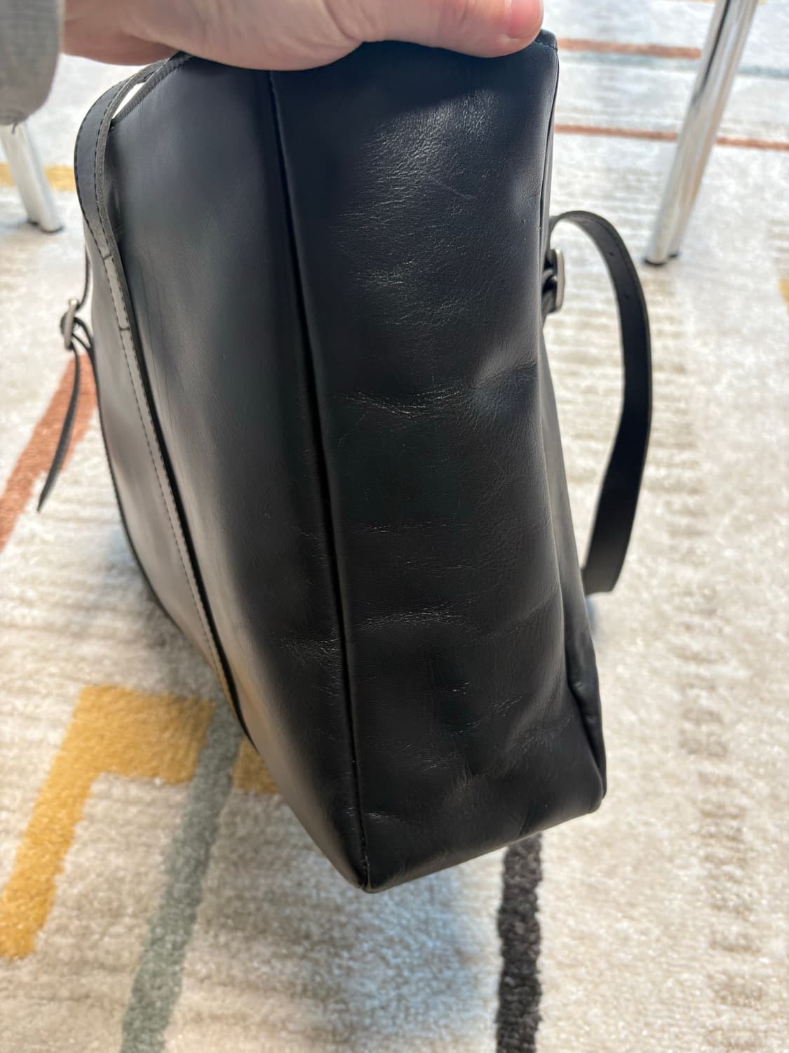 (OS) 요지 야마모토 레더 토트백 숄더백 상품이미지3