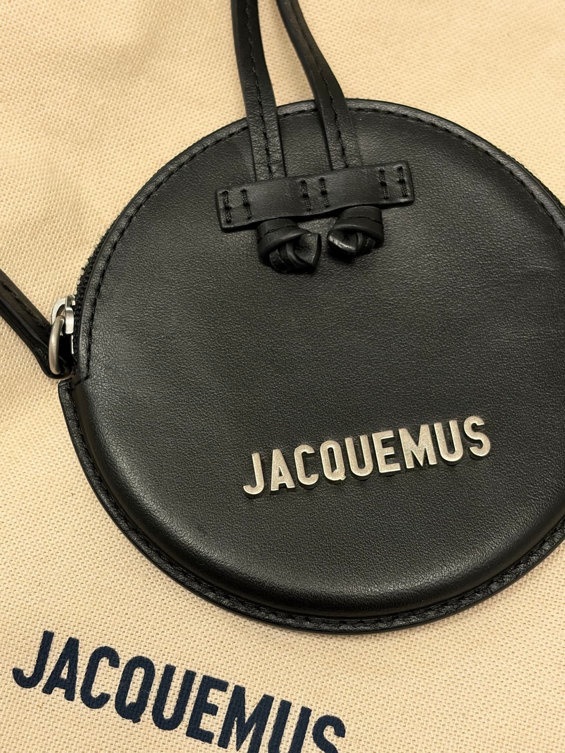 자크뮈스 르 피추 라운드 코인 지퍼 지갑 블랙 상품이미지4