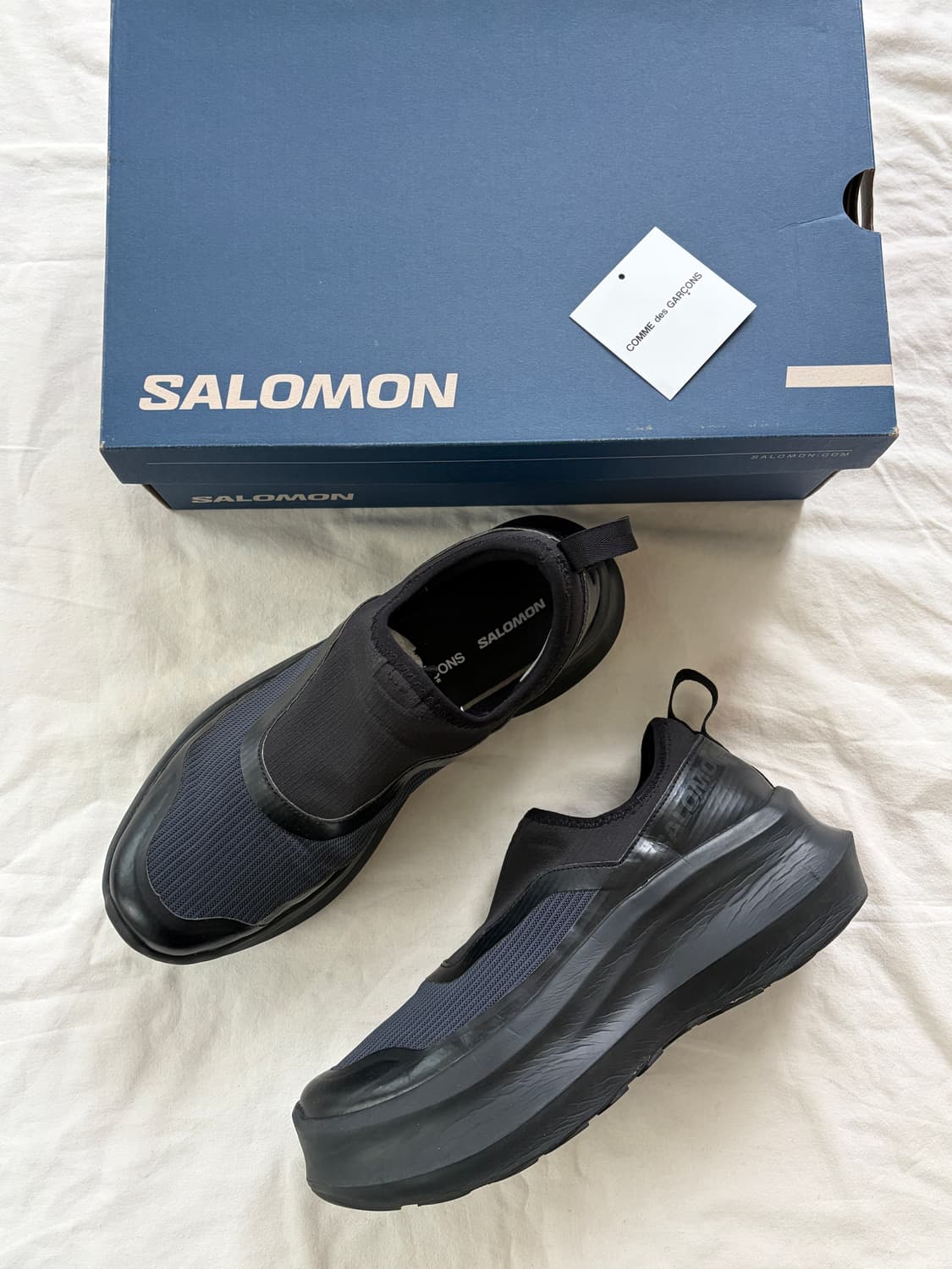 살로몬 x 꼼데가르송 슬립온 플랫폼 블랙  CDG x SALOMON 상품이미지1
