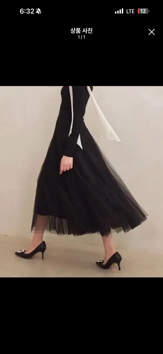 그레이스유 샤스커트 블랙 상품이미지1