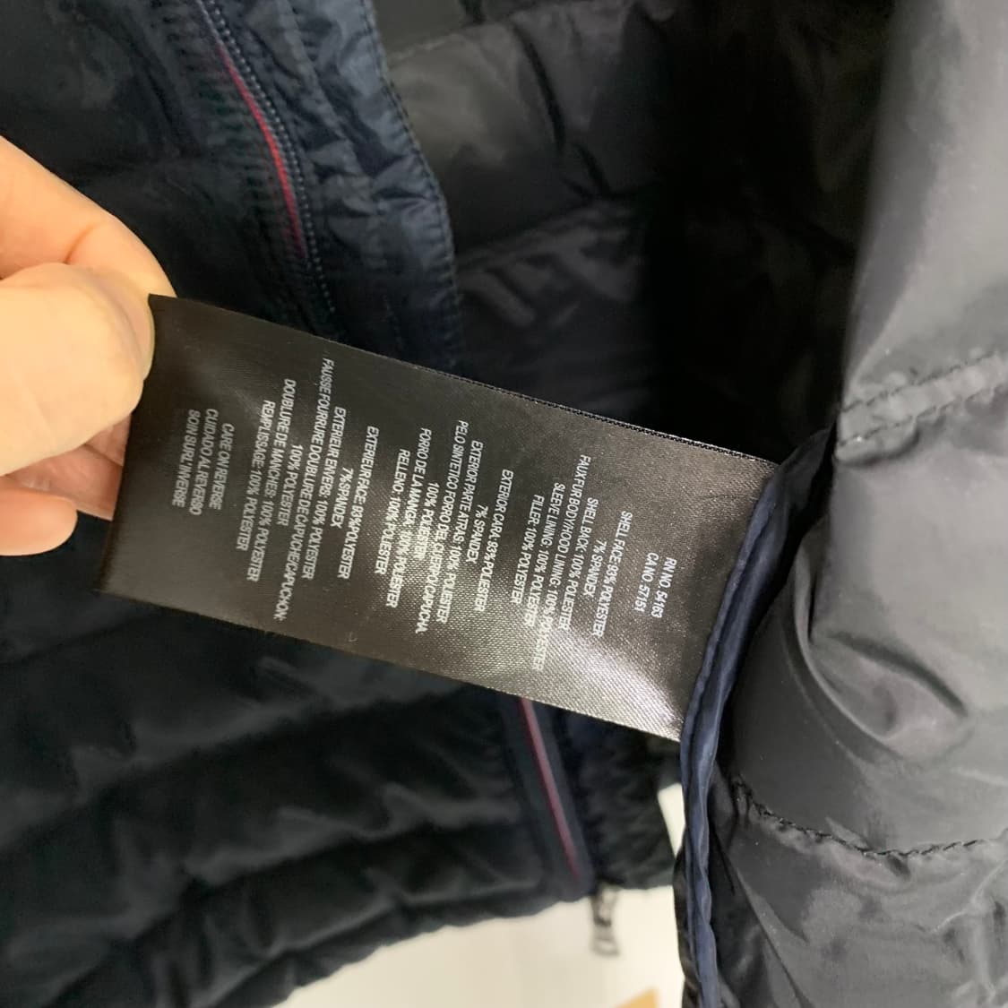 타미힐피거 빈티지 경량 패딩 점퍼 L 남녀공용 상품이미지5