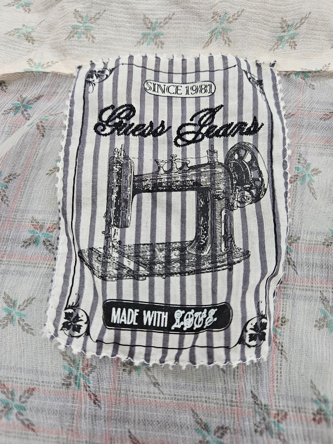 게스(Guess) 실크 100% 프릴 블라우스 S 상품이미지3