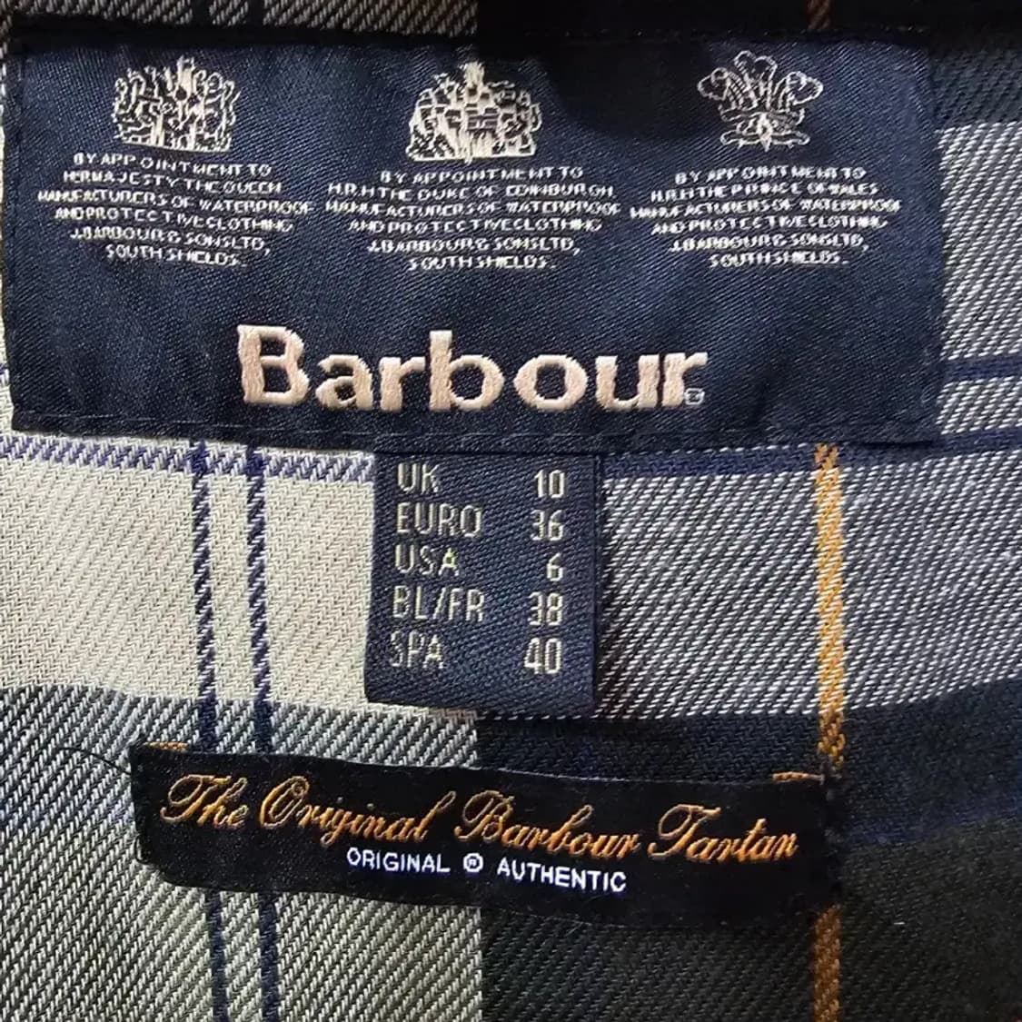 바버 왁스 자켓 UK10 올리브 ~66 상품이미지2