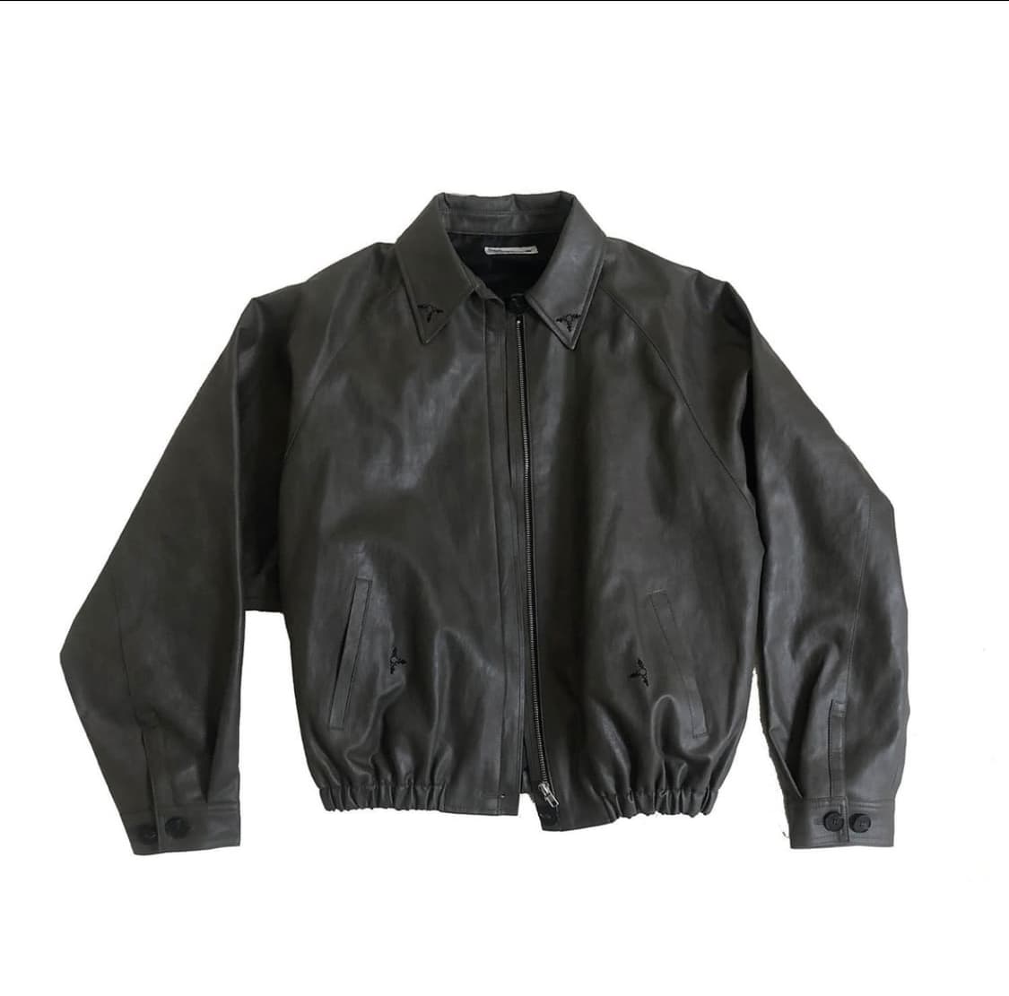 604service embroidered leather jacket  상품이미지1