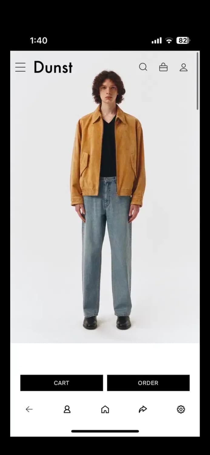 던스트 스웨이드 블루종 상품이미지5