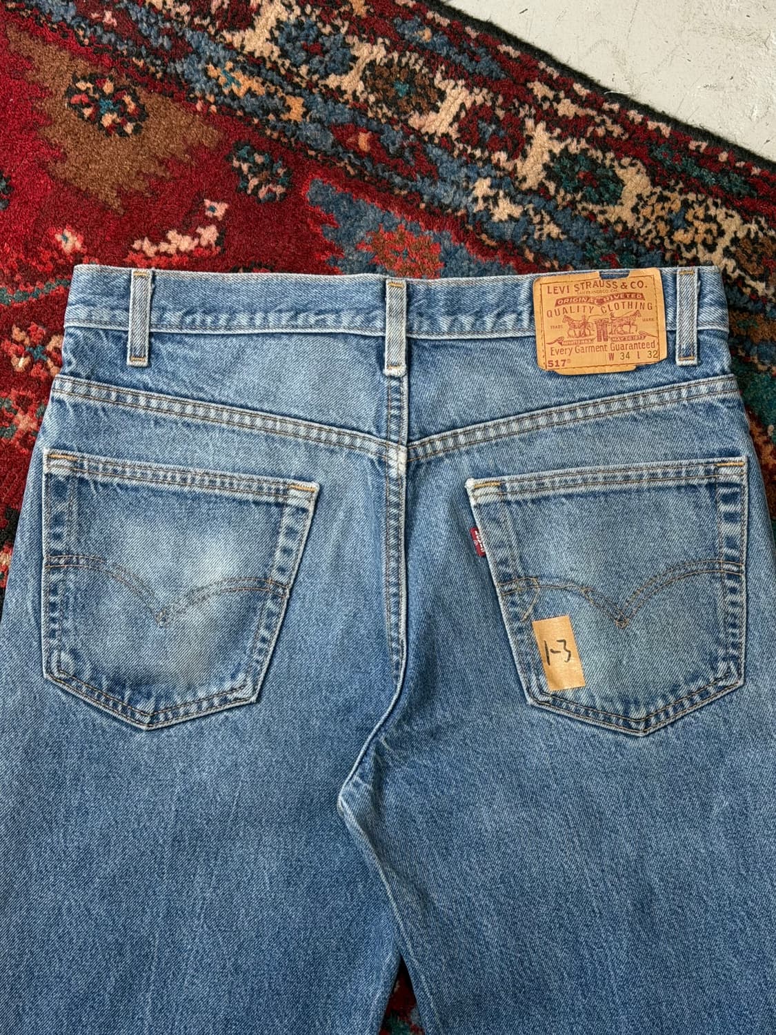 90's USA 빈티지 리바이스 517 부츠컷 플레어진 상품이미지6