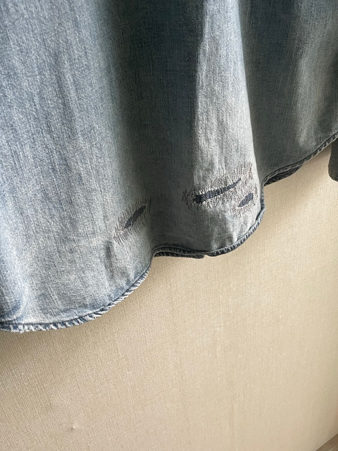 폴로 랄프로렌 웨스턴 데님 셔츠 / RRL 무드 헤비 데미지  M 상품이미지7