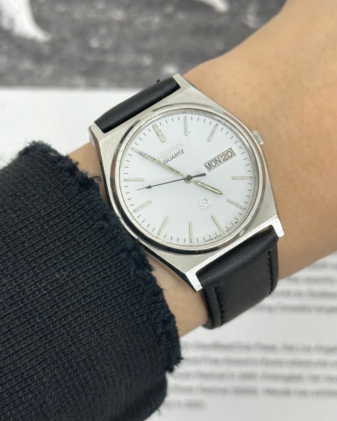 세이코 SQ 실버 쿼츠 시계 상품이미지8